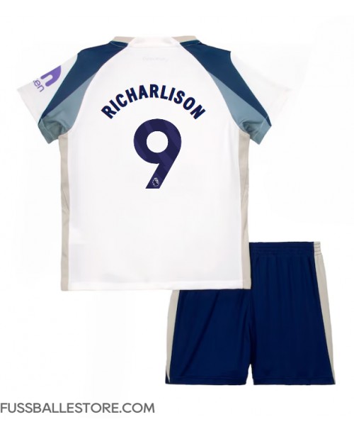 Günstige Tottenham Hotspur Richarlison #9 Heimtrikotsatz Kinder 2025-26 Kurzarm (+ Kurze Hosen)